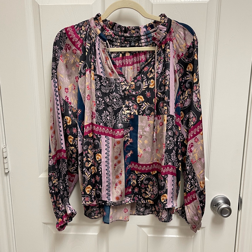 Current Air Patchwork Multi Blouse